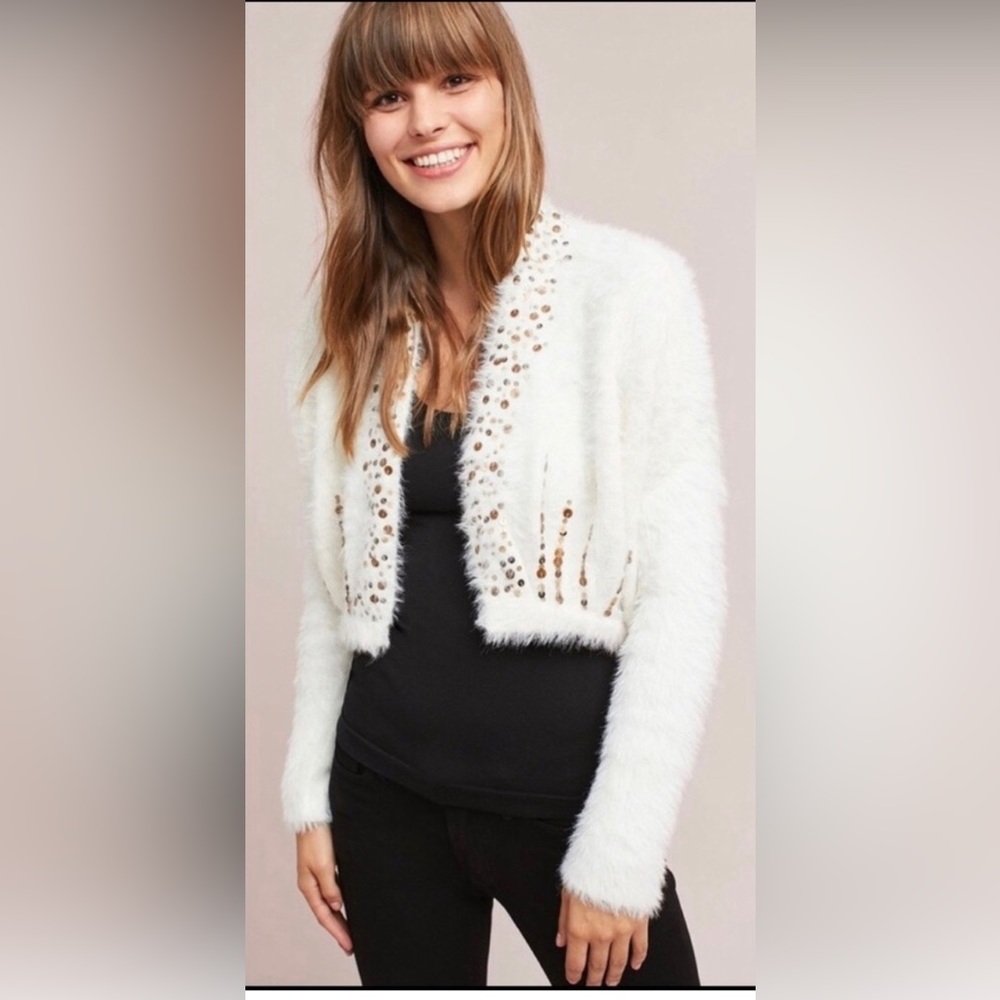 Anthropologie Knitted and Knotted cardigan sweater X-small